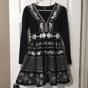 Bebe Embroidered dress